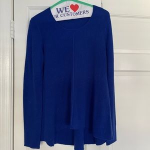Eileen Fisher royal blue merino wool sweater